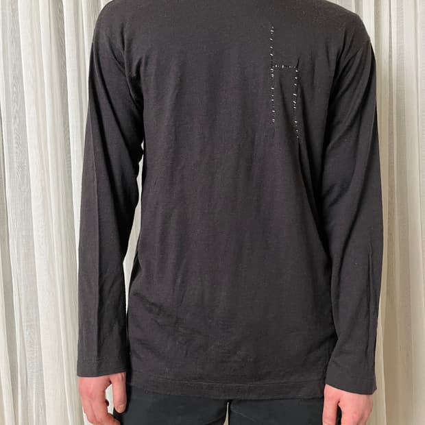 90s 꼼데가르송 옴므 울 컷앤소 다나카옴므 롱슬리브 울티셔츠