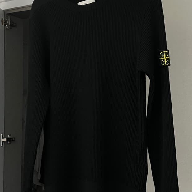 스톤아일랜드 골지 니트 블랙 M (95)