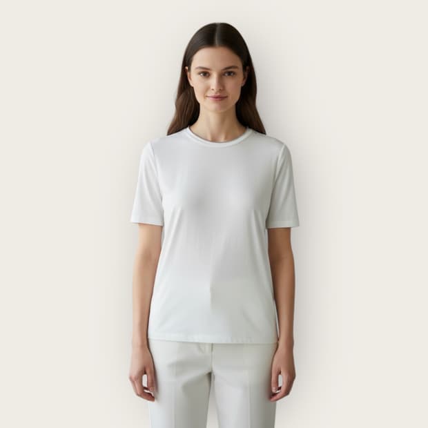 M/ 브루넬로 쿠치넬리 비즈 디테일 라운드 반팔