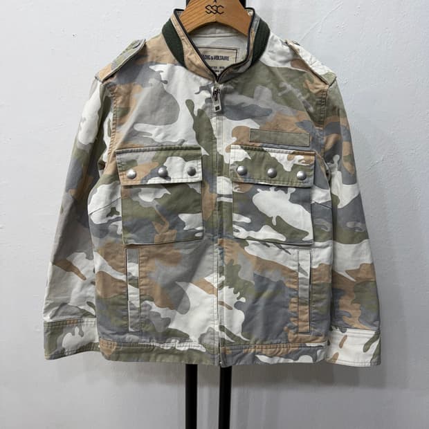 정품) 쟈딕앤볼테르 카모플라쥬 야상 자켓 XS