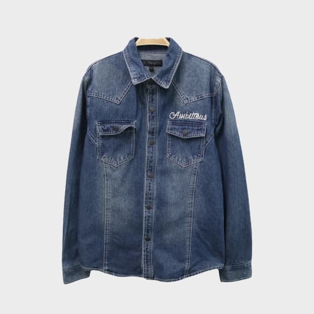 인 더 애틱  워싱 데님 셔츠 61934