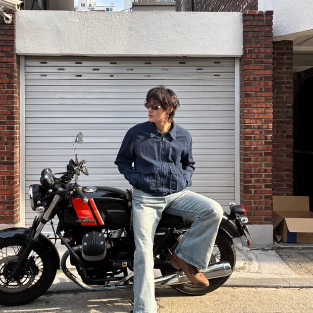 Double RL RRL 더블알엘 밀리터리 투포켓 데님자켓