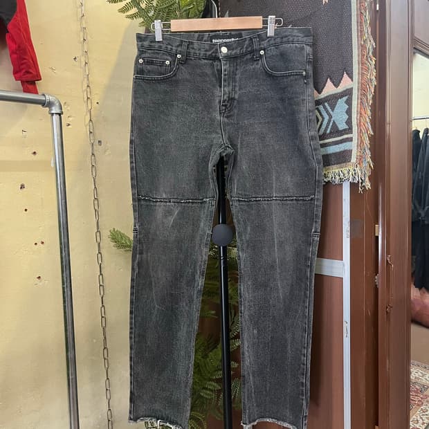 디스이즈네버댓 블랙 데님 팬츠 #csz972