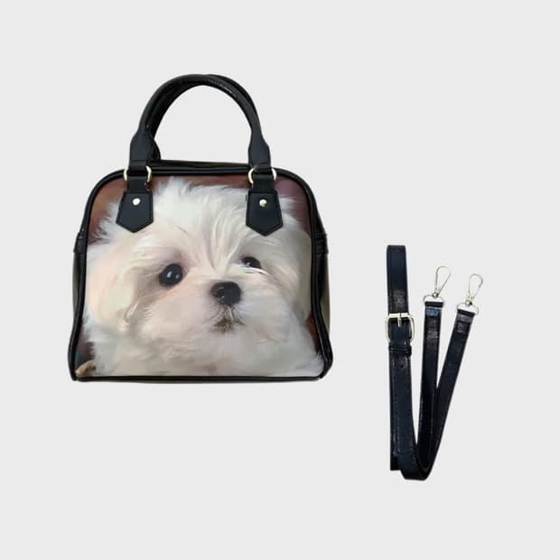 허자보이에이씨씨 Puppy leather bag