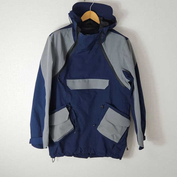 자라 ZARA 유럽판 듀얼웨이 풀오버 쉘 아노락 테크 바람막이 자켓