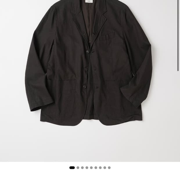319 Librarian Linen Cotton Blazer - Dark