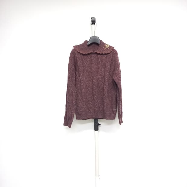 새 써스데이아일랜드 춘추동 알파카블랜 니트 풀오버 66