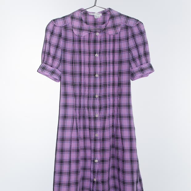 Cotton Check One-piece