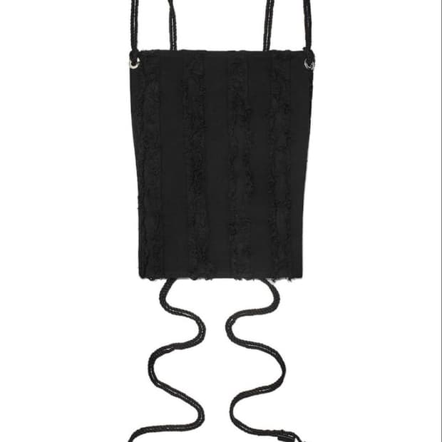 Glowny miami backless top - black