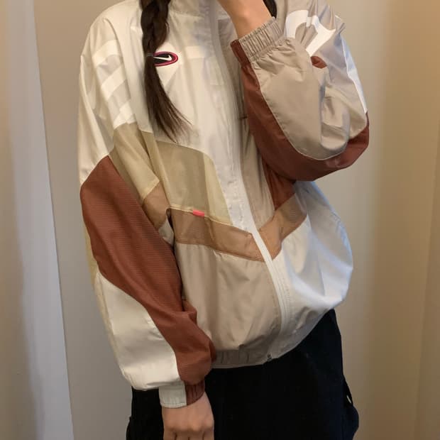 나이키 우먼스 레트로 바람막이