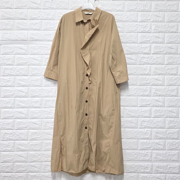 20s 주크 ZOOC 셔츠 원피스 L 베이지