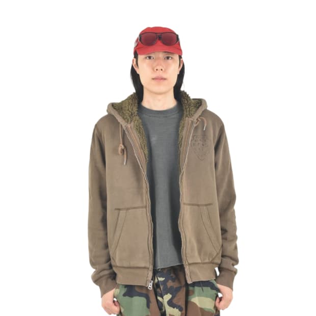 폴로 랄프로렌 데님앤서플라이 안감 양털 헤비 후드 집업 자켓 N0513