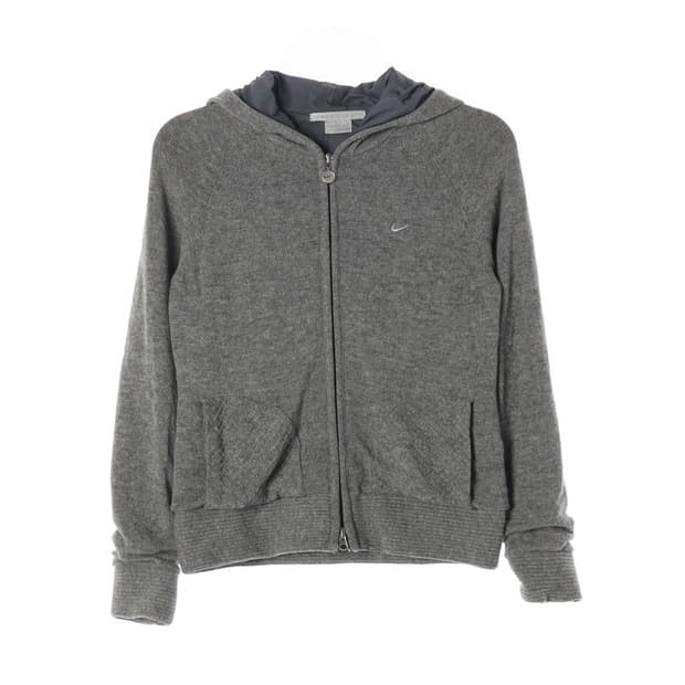 나이키골프 그레이 니트 후드 집업 M