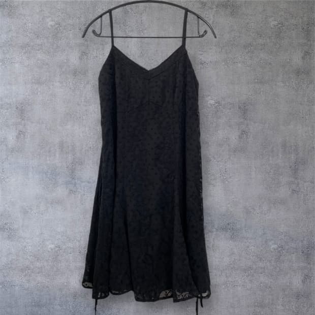 르마스터피스 블랙 레이스 레이어드 슬립 미니원피스 F