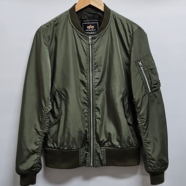 알파인더스트리 MA-1 항공 점퍼 카키 S
