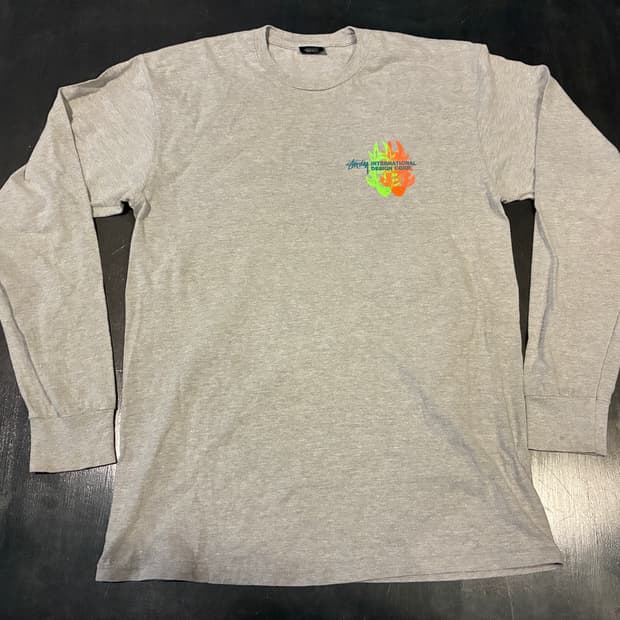 L) 스투시 그레이트 퓨처 긴팔 티셔츠 롱슬리브