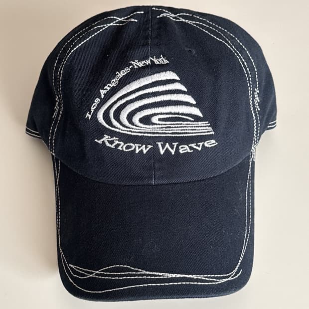 노우웨이브 레코드 볼캡 네이비