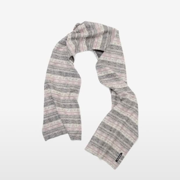 해칭룸 하트 울 머플러 그레이