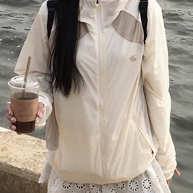산산기어 러닝 자켓 아이보리
