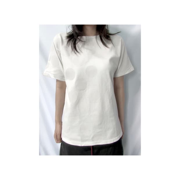 SOUSOU。made in japan 소우소우 도트 프린팅 티셔츠