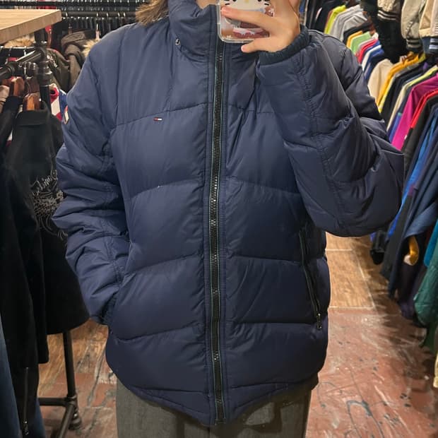 [HI] 타미힐피거 패딩 네비