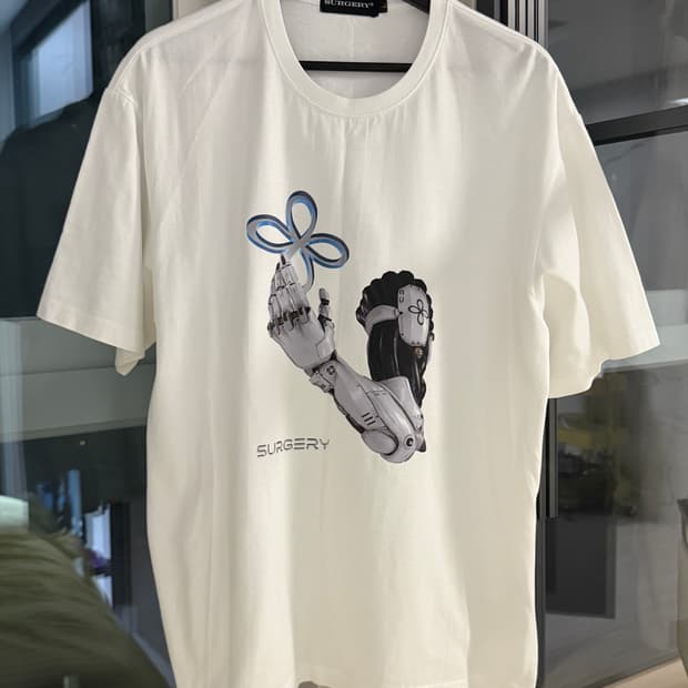 SURGERY 써저리 CYBORG ARM T-SHIRTS 화이트 L