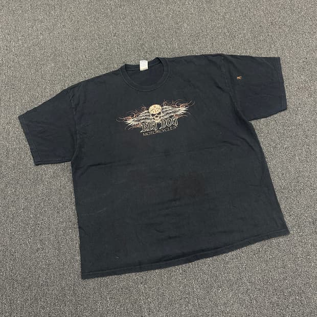 3XL) 길단 BIG DOG MOTORCYCLES 스컬 반팔티셔츠