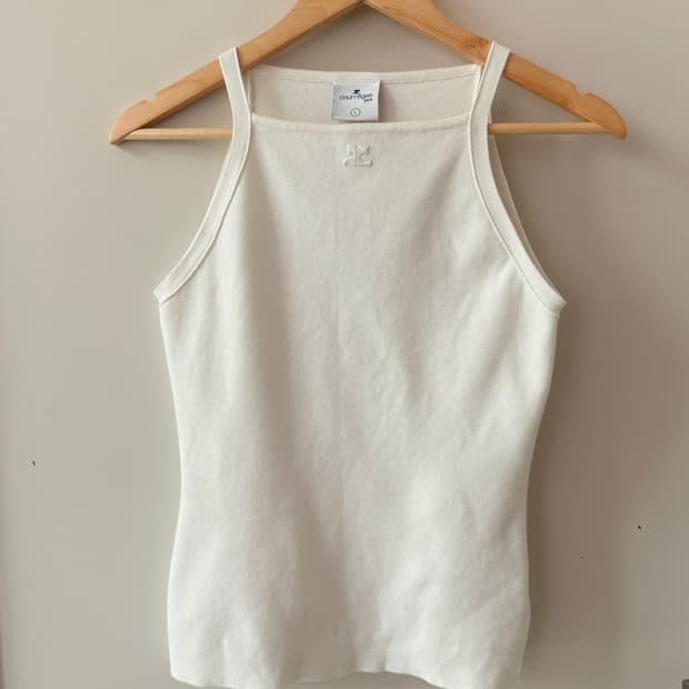 꾸레쥬(Courreges) 화이트 탱크탑