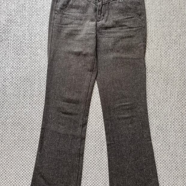 Y2k WOW jeans 글랜체크 부츠컷 팬츠