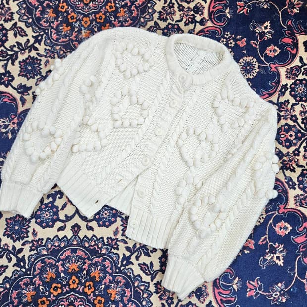 나이스클랍 in Japan 하트방울
라운드 가디건