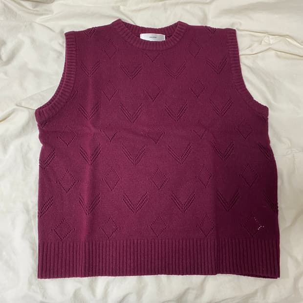 알렌느 니트 베스트 버건디