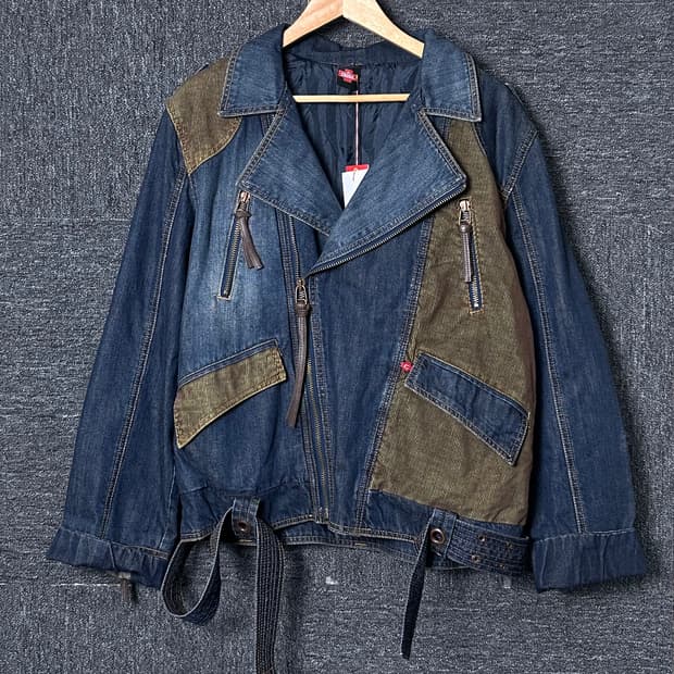 BY CROSS 데님 자켓 인디고 100