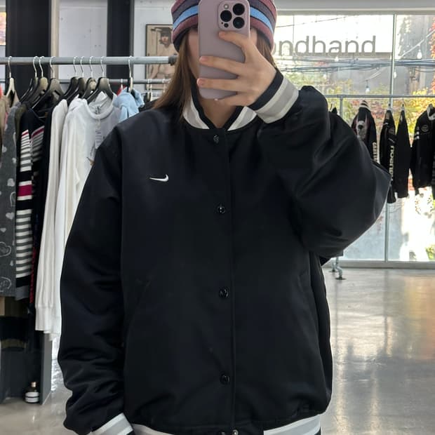 나이키 어센틱스 누빔 바시티 자켓