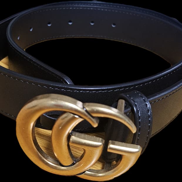 구찌 마몬트 금장 벨트 32-36