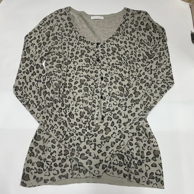 빈티지 갸루 호피 가디건 