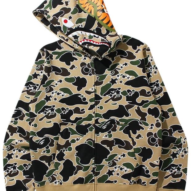 2XL) 새상품급 베이프 스타카모 샤크 후드집업 황계