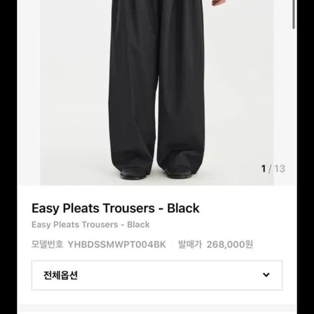 youth 유스 Easy Pleats Trousers s사이즈