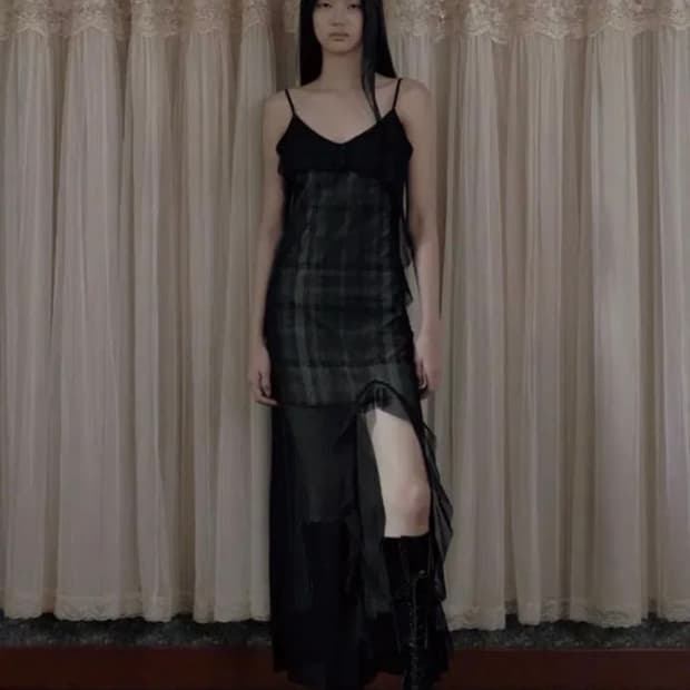 보헤미안서울 시스루 원피스 (카리나착용)