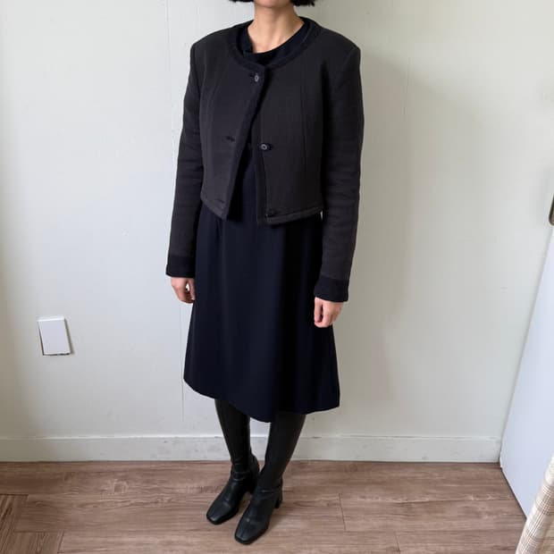 샤넬 유니폼 트위드 자켓