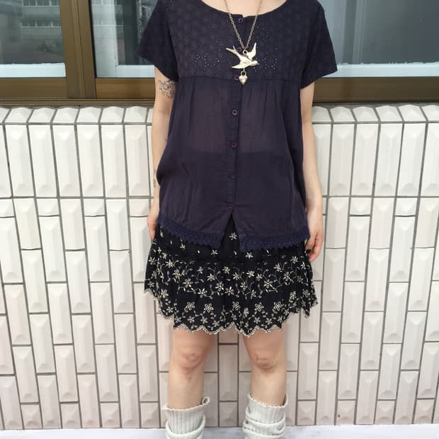 Punching point blouse