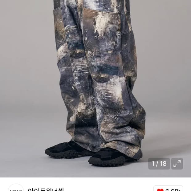 아이돈워너셀 IDWS Camouflage Printing Cargo