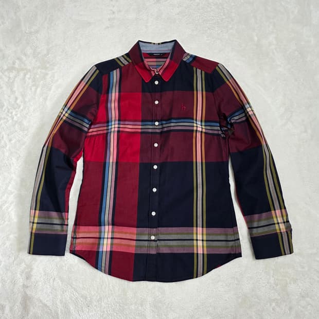 (90)여성 헤지스 체크 셔츠 