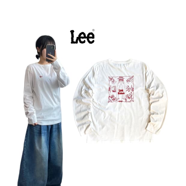 LEE 리 제팬 롱슬리브 화이트