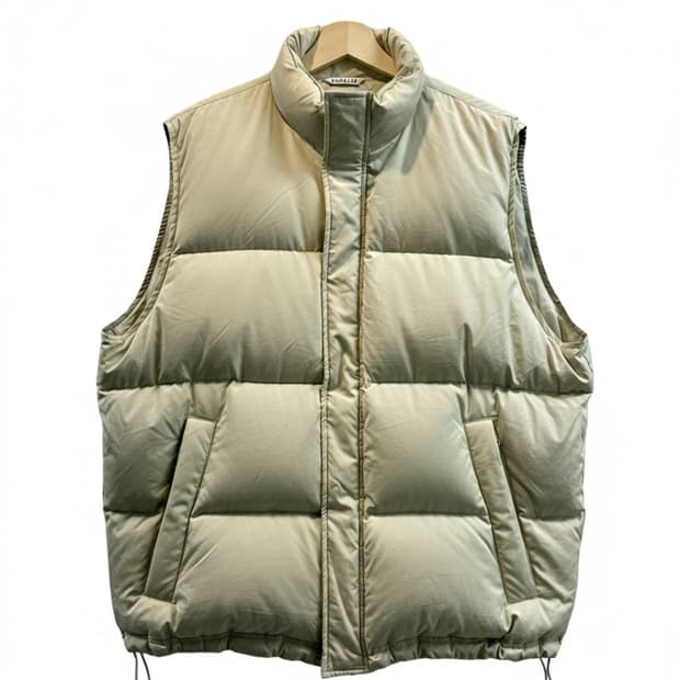 오라리 슈퍼 라이트 다운 베스트 (라이트 카키, L)