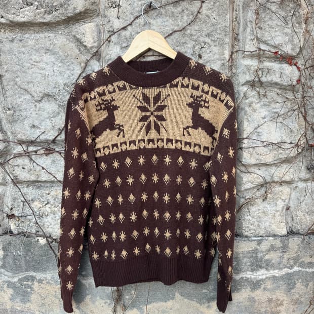 90s sir buy usa 빈티지 노르딕 패턴 니트