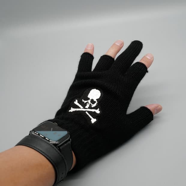 마스터마인드 미들핑거 캐시미어 울혼방 장갑