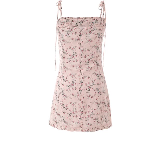 Not your rose frill mini dress
