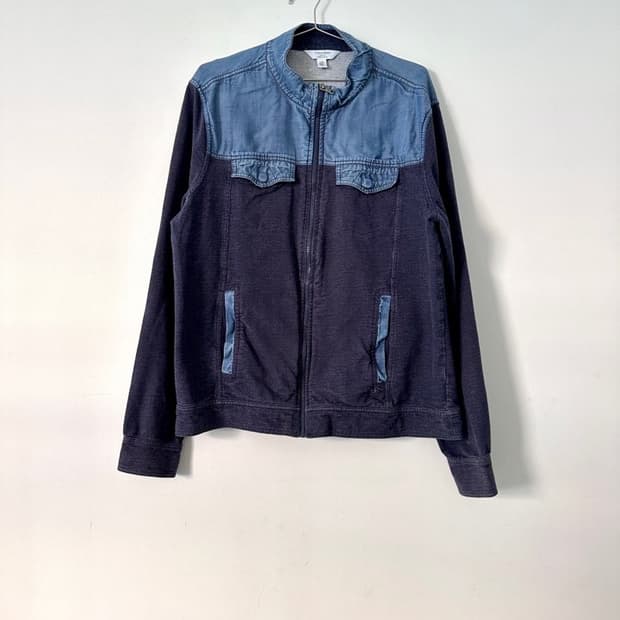 CALVIN KLEIN denim mix easy jacket