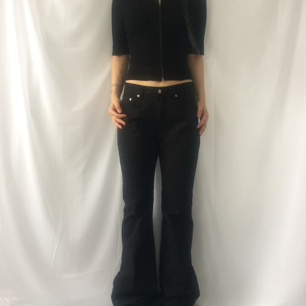 Ribbed crop zip up