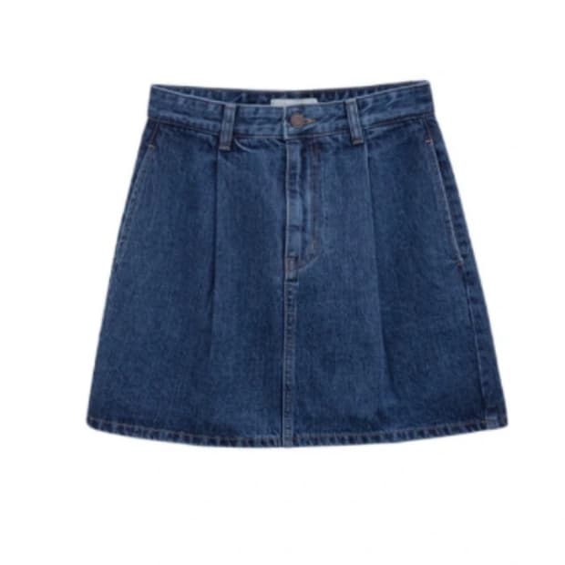 PVCS 핀턱 데님 스커트 23SS 